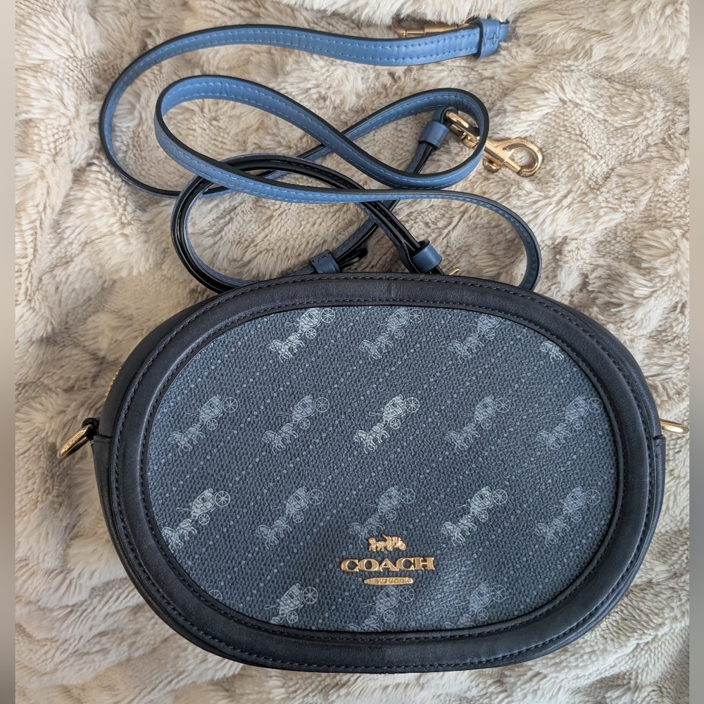 Coach Blue Crossbody Bag - Very Good Condition